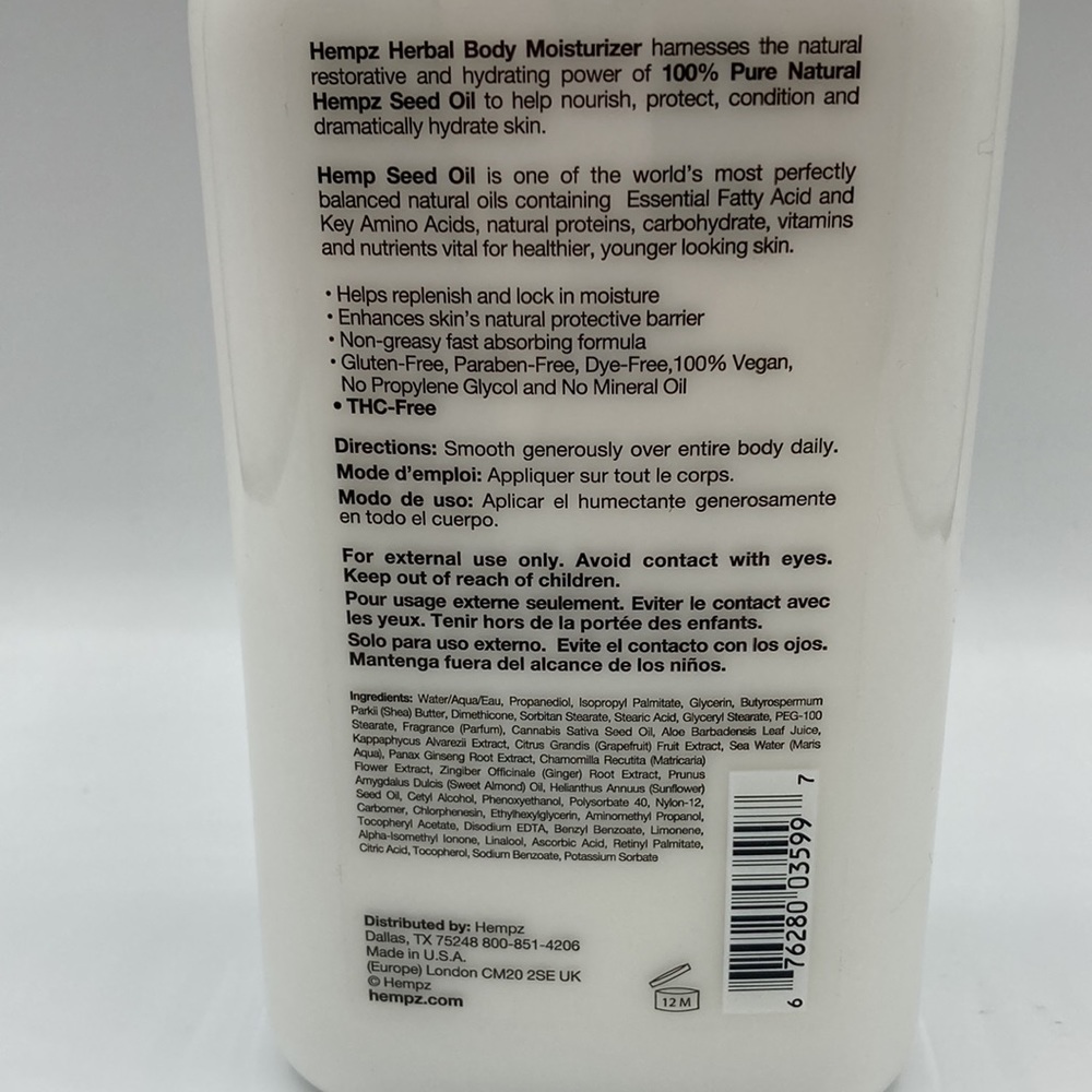 Hempz Pink Pomelo & Himalayan Sea Salt Herbal Body Moisturizer 17 fl. oz. - Picture 4 of 4